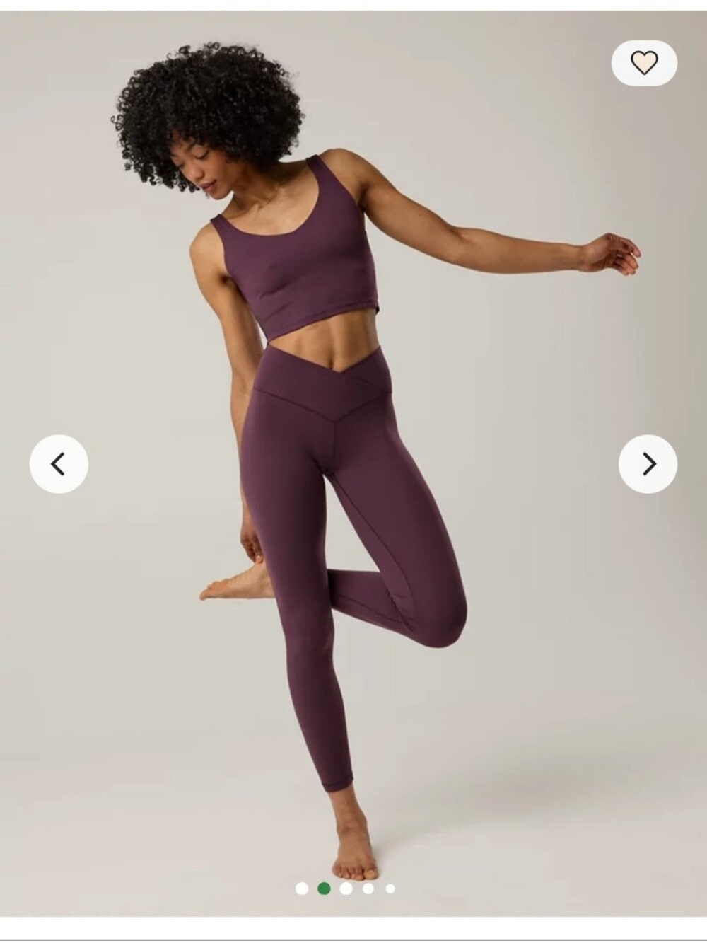 Aerie Women’s High-Waist V-Cut Leggings in Plum Dark Purple